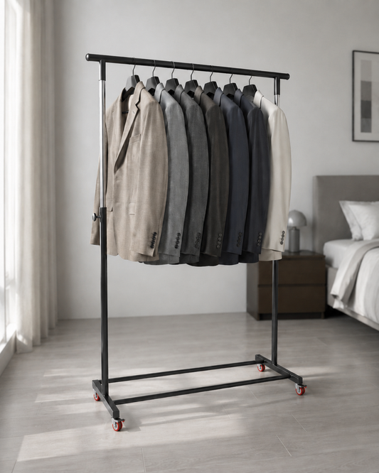 Portant à Vêtements Réglable jusqu'à 180cm – Avec ou Sans Porte-Chaussures